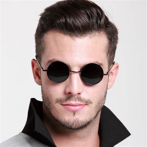 round lens sunglasses for men.